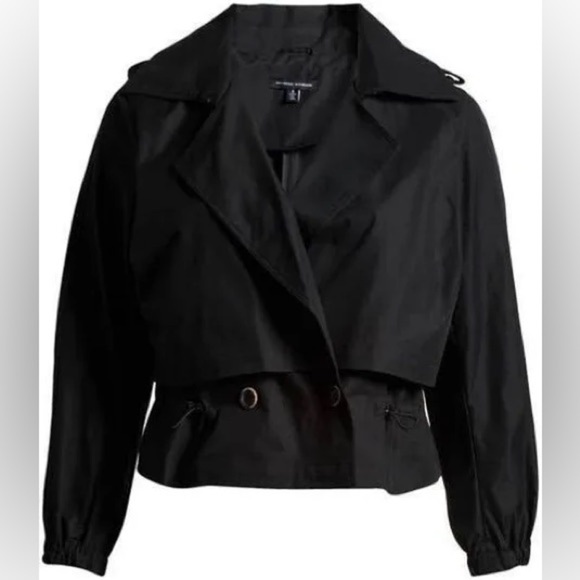 Universal Standard Women's Leonard Cropped Water Repellent Trench Jacket - Picture 1 of 6